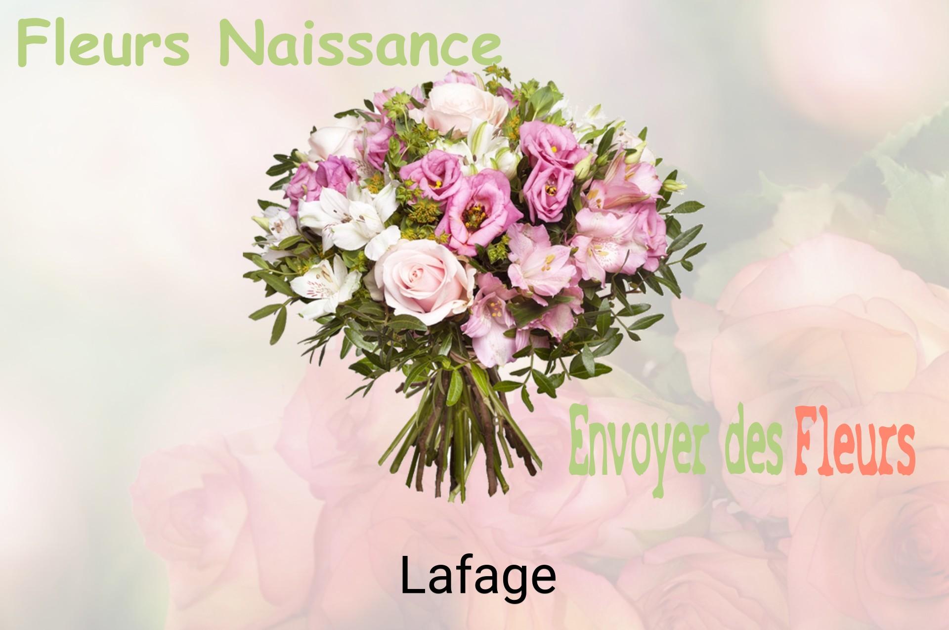 Bouquet de fleurs de naissance livré à Lafage